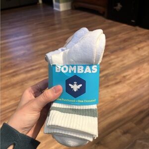 Bombas Vintage Stripe Half-Calf Socks | Size Medium | NEW